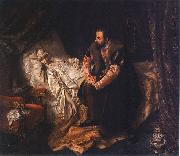 Jozef Simmler Barbararadziwill death 19th century France oil painting artist